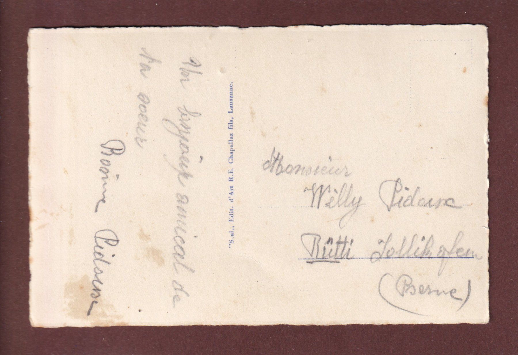 Cartoline postali: LAC DE MAYEN – Usato da Pully venduto da nicecards 1
