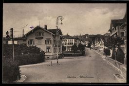 AK Heiden, Werdstrasse mit Laterne