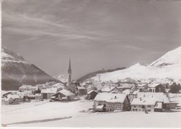 ZUOZ (Engadin) Dorfansicht gegen Piz della Margna.1956