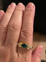 Très Jolie bague  58,5 fantaisie remarquable neuve