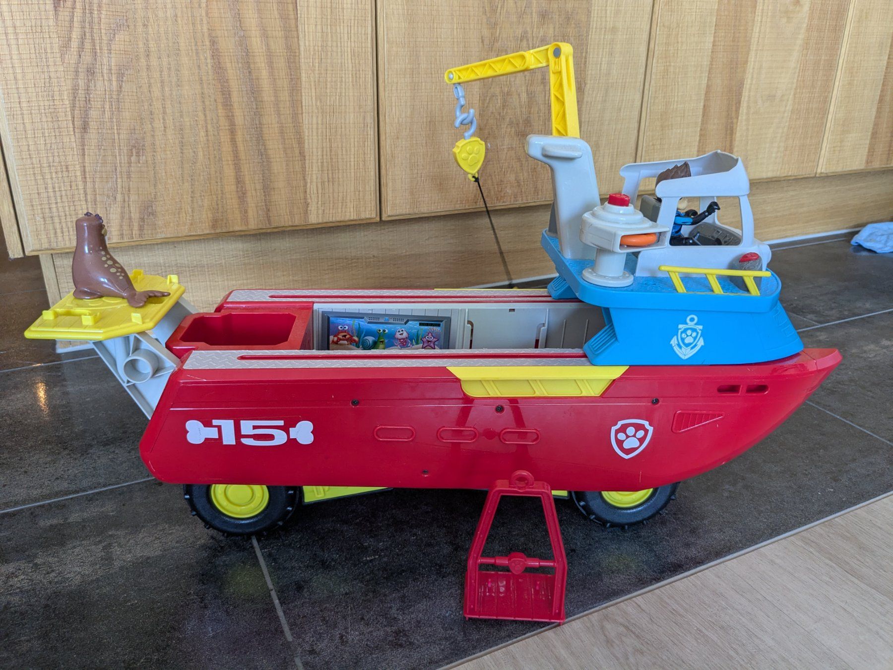 Giocattoli: Paw Patrol "Sea Patroller" Rettungsschiff inkl. Ryder & Tier – Usato da Oetwil am See venduto da madtrash 5