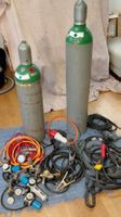 2 Argon Gasflasche 27 und 20 Liter mit zubehör 《Art;2934》