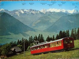VRB Viznau-Rigi-Bahn mit Berner Alpen