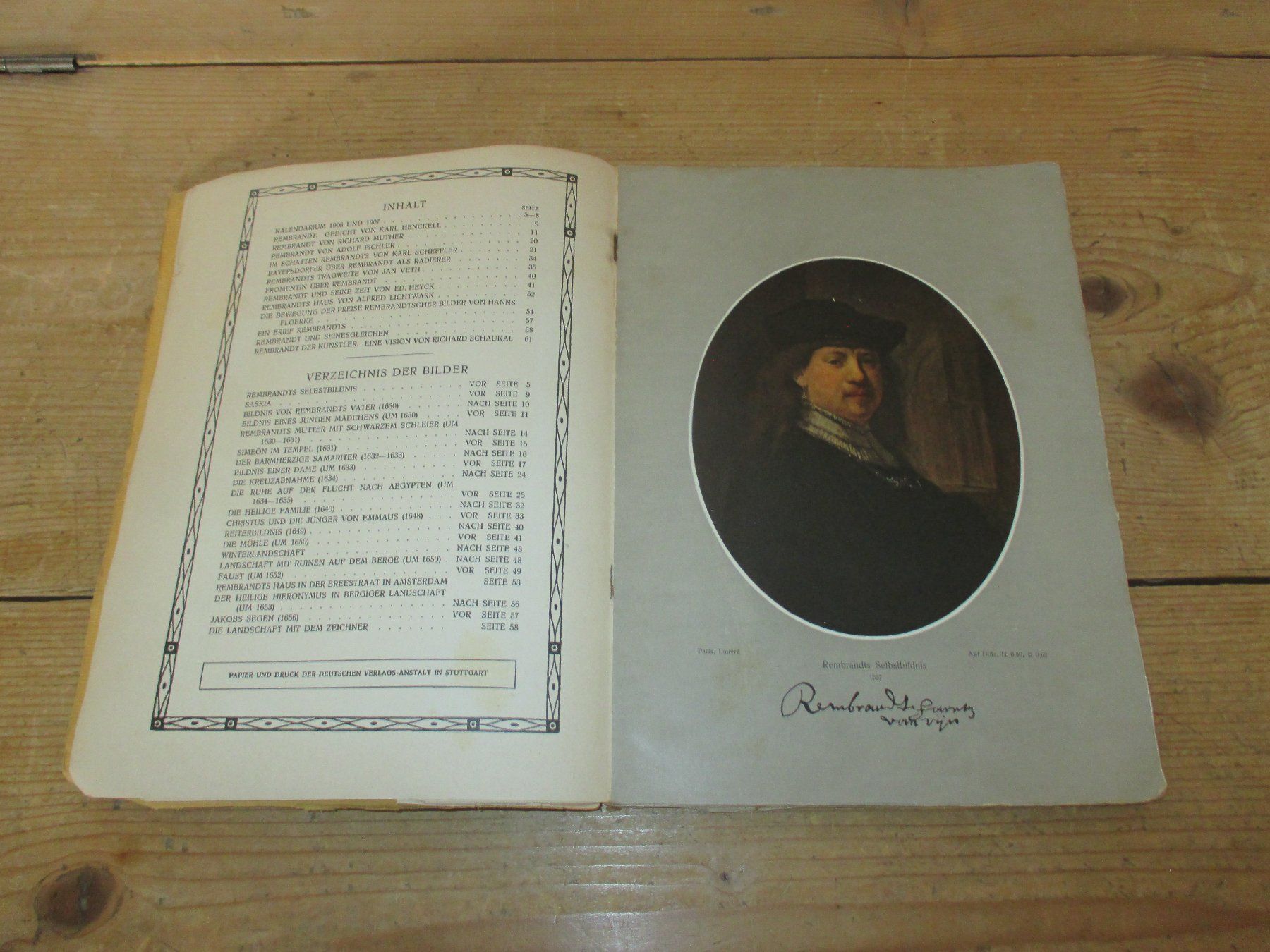 Libri: Rembrandt Almanach 1906/07 – Difettoso da Flims - Dorf venduto da Stagediver 3