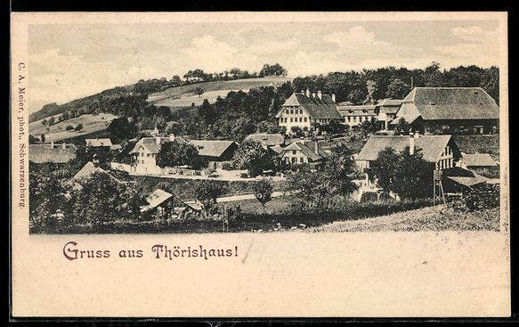 Cartoline postali: AK Thörishaus, Ortsansicht – Usato da Berlin venduto da bartko-reher