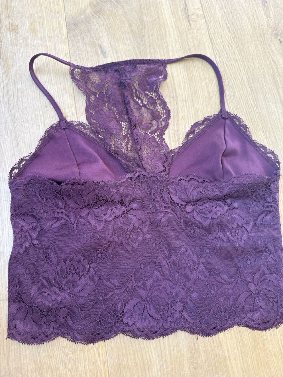 Top: Dunkelrotes Spitzen Bustier von Amisu, XS – Usato da Gelterkinden venduto da teddywidder 2
