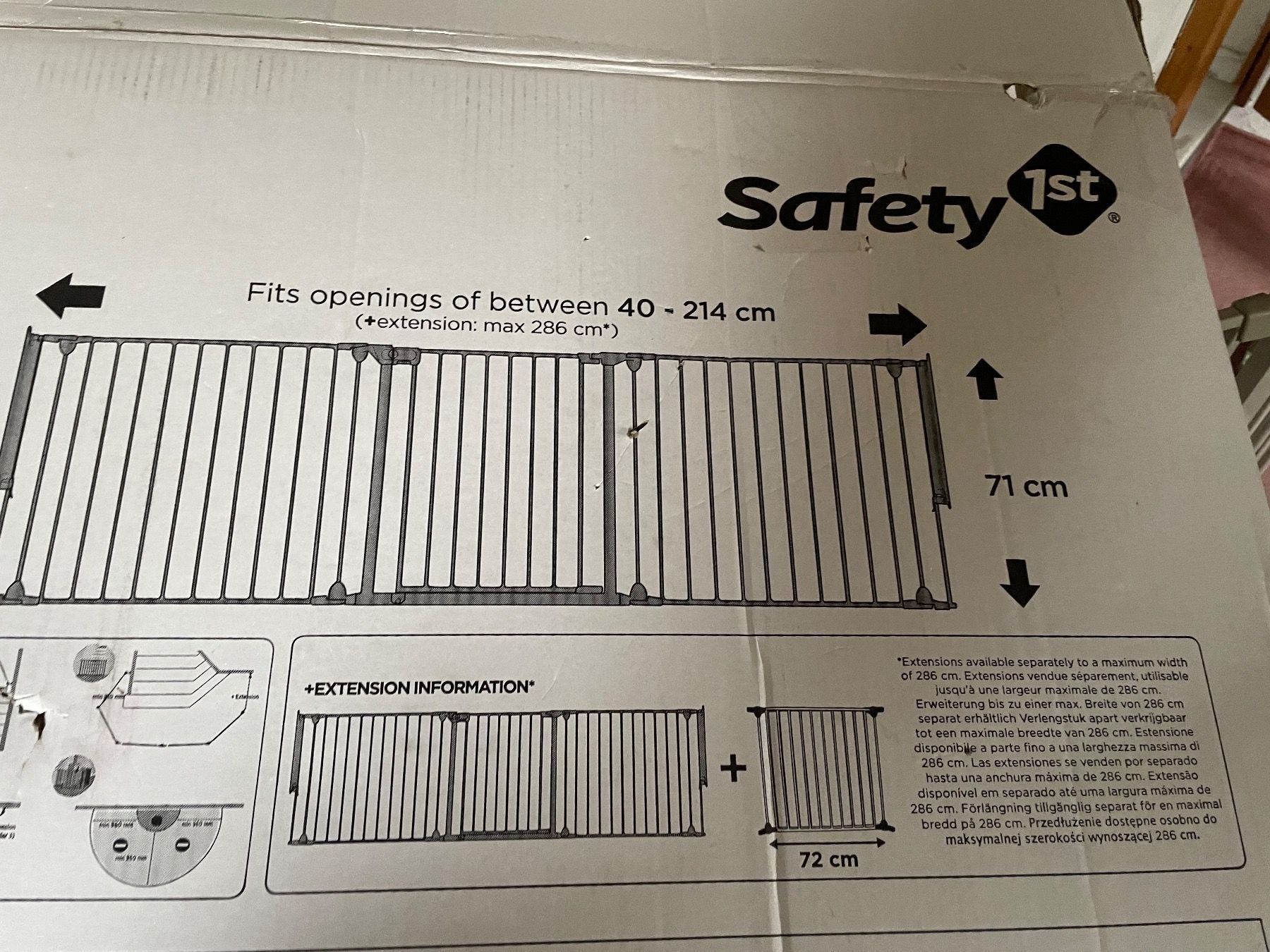 Tutto per la sicurezza: Safety 1st Modular 4 Schutzgitter ca. 240cm – Usato da Dietlikon venduto da kobold_nik 3