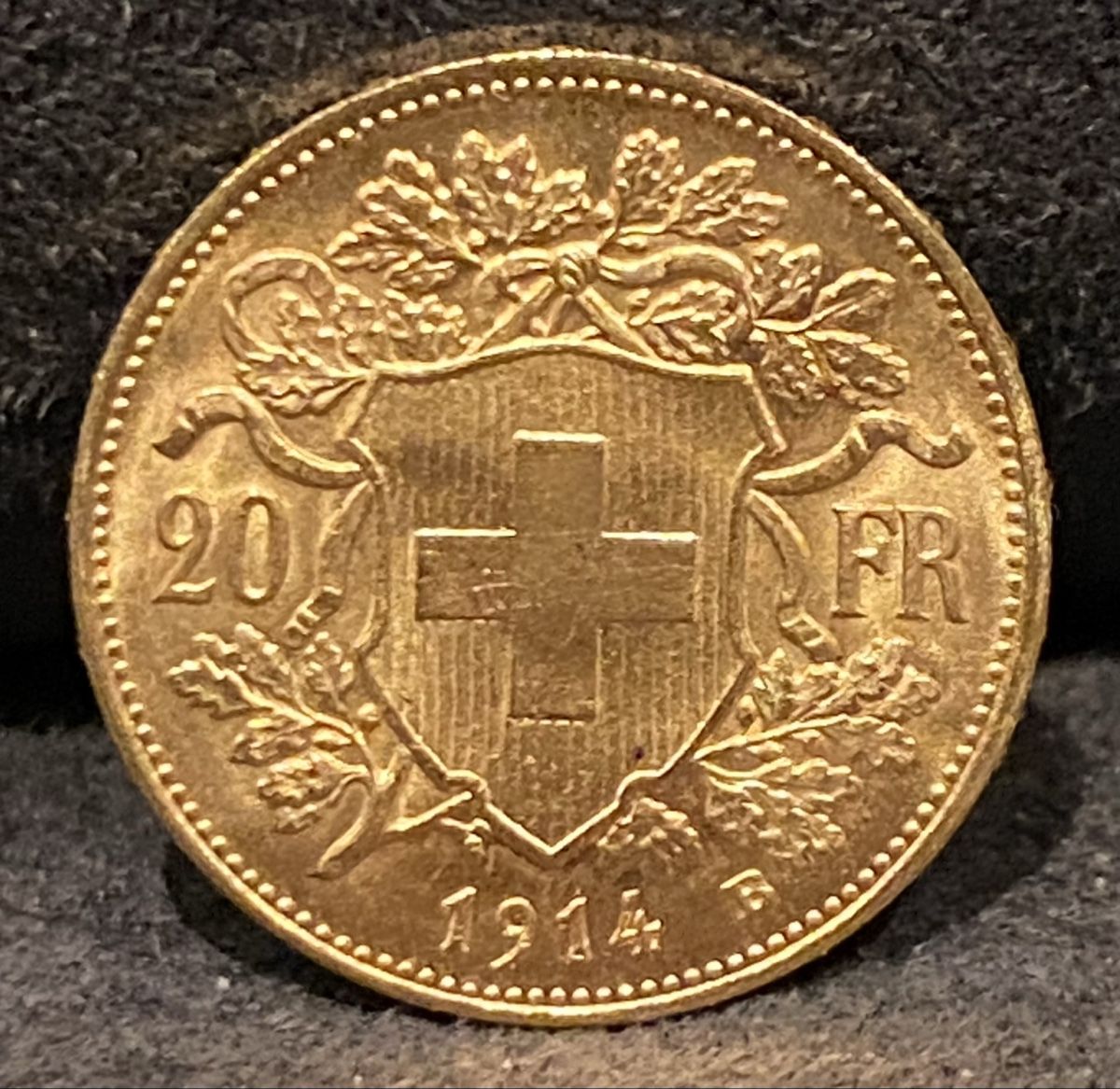 Tutti le monete: Goldvreneli 20 chf 1914 B – Usato da Lausanne venduto da babacard10