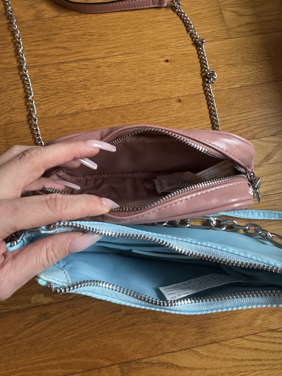Borse da donna: Set 2 kleine Sommerhandtaschen rosa hellblau – Usato da Wittenbach venduto da Apicel 1