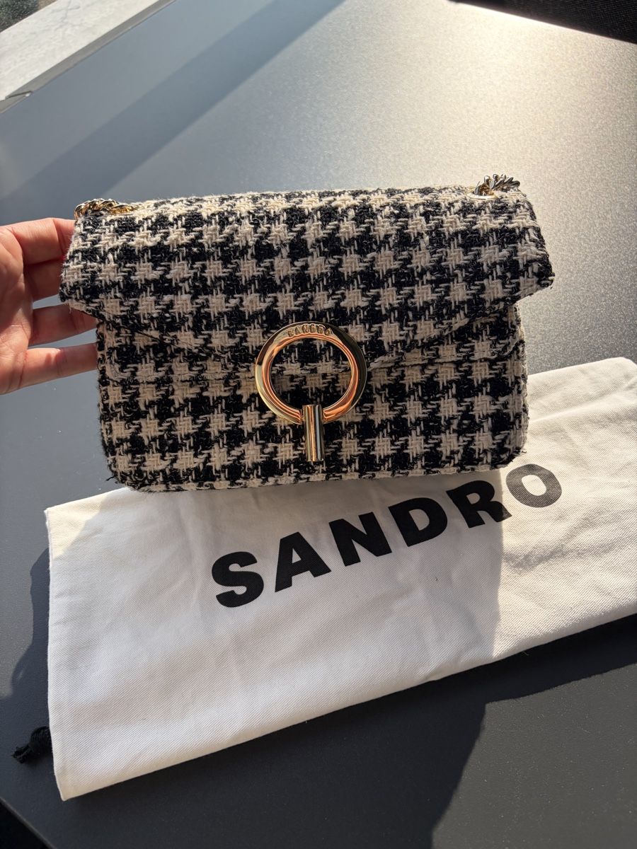Sandro Borse da donna: Sandro Tasche Tweed Schwarz/Weiss – Nuovo (secondo la descrizione) da Meilen venduto da SabrinaK1992