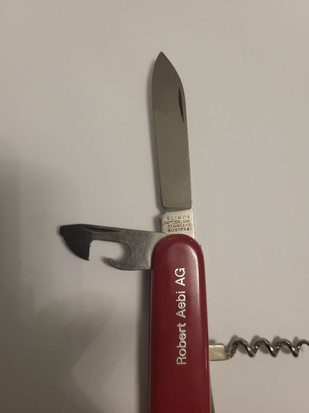 Victorinox Coltelli tascabile: Taschenmesser Elinox rot Robert Aebi  – Usato da nunningen venduto da mic_88k2 5