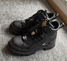 Bottines Buffalo Aspha mid noir taille 39 état presque neuf