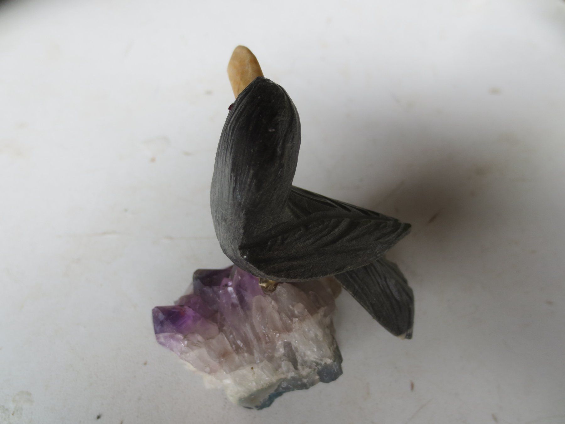Mineralien & Heilsteine: Amethyst Vogel – Gebraucht aus Weier im Emmental von waefler03 3