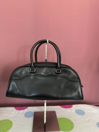 Vintage - EMEL Bowling bag / Handtasche Leder schwarz