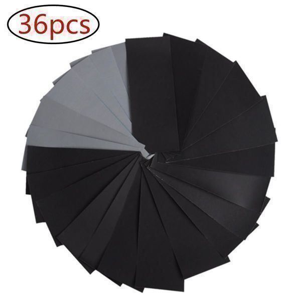 Smerigliatrici & Lucidatrici: 36pcs Schleifpapier Schleifblätter Set – Nuovo (secondo la descrizione) da Thun venduto da onlino 2