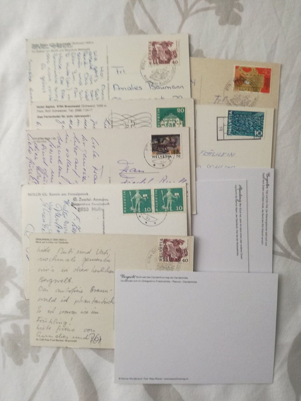 Cartoline postali: 10 AK Kanton Glarus – Usato da Zürich venduto da Tolima194 9
