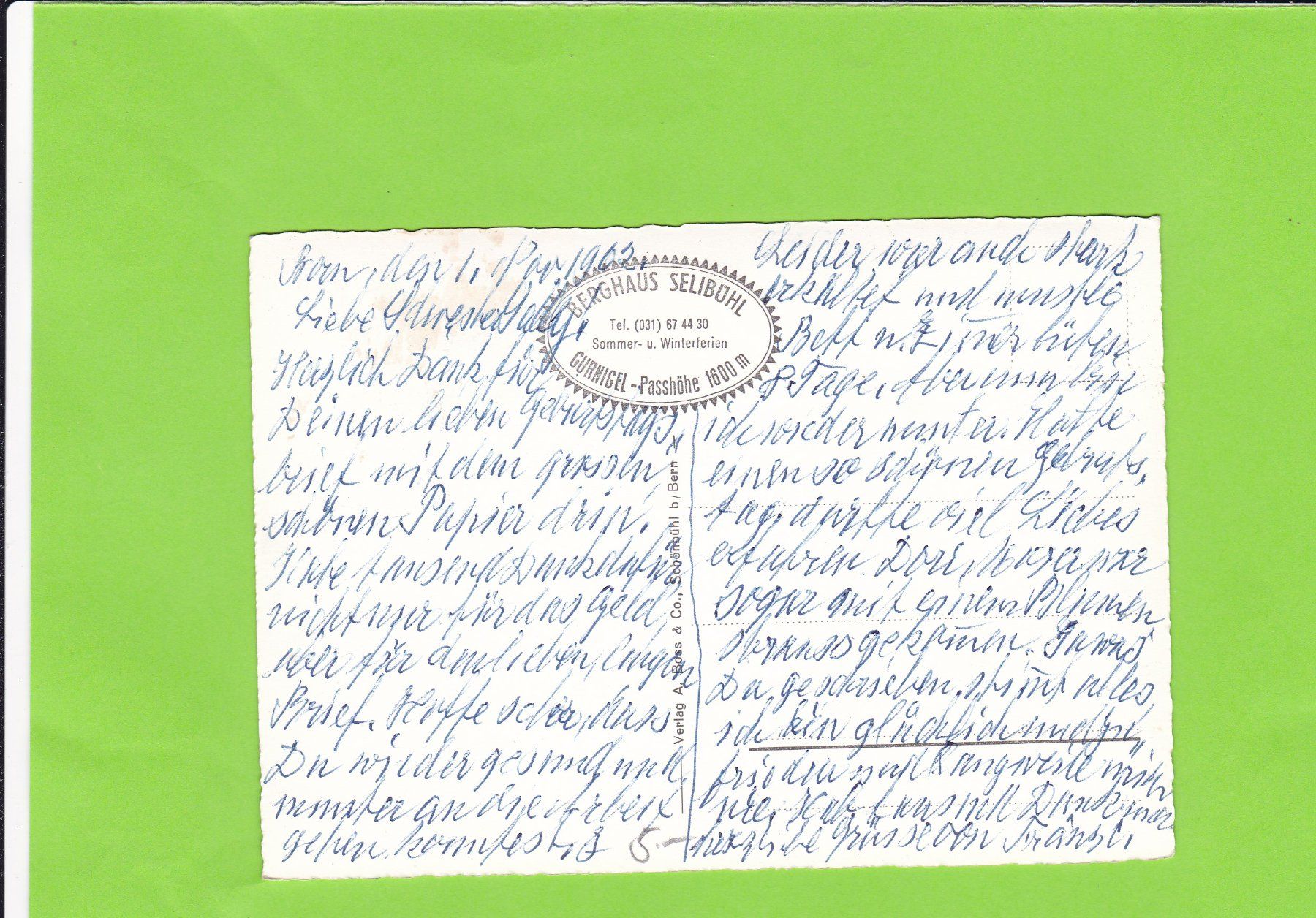Cartoline postali: Stierenhütte – Usato da St. Peterzell venduto da neckertal 1