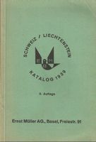 Schweiz Liechtenstein Briefmarken Katalog 1939
