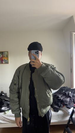 Bomberjacke Grün Grösse M