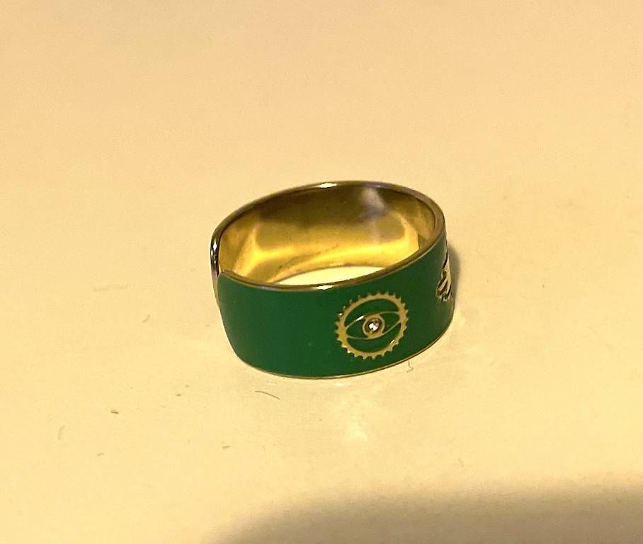 Anelli: Bague métal intérieur doré avec strass – Usato da Lausanne venduto da SandrineJavelot 2