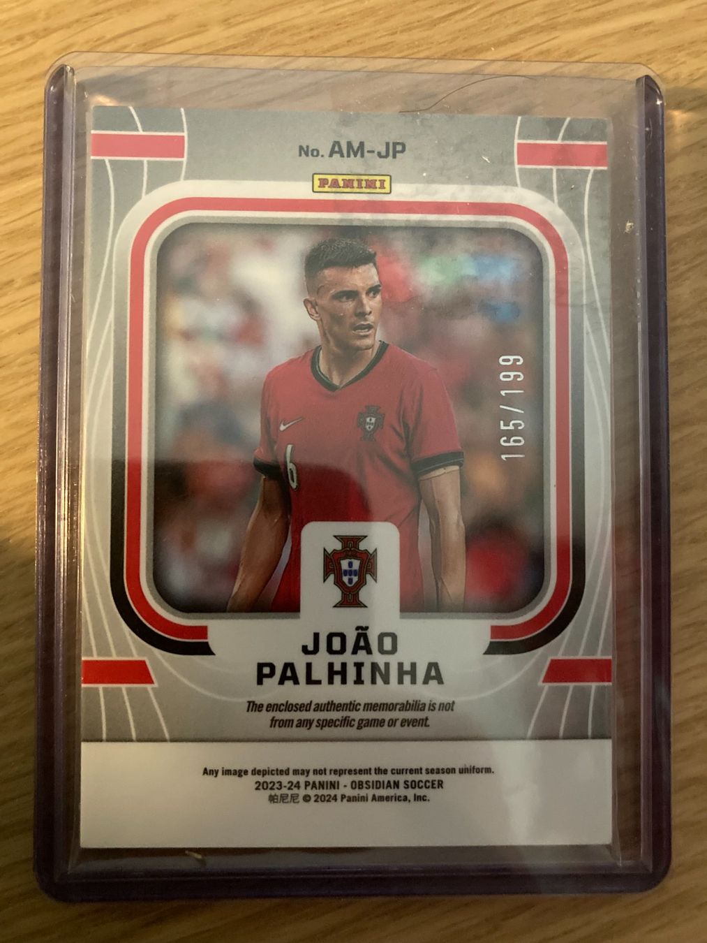 Panini Carte collezionabili: Panini Obsidian 2023-24 - Joao Palhinha /199 Patch – Usato da La Tour-de-Peilz venduto da Tyalos_Cards 1