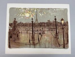 RUDOLF ZENDER LITHOGRAPHIE SIGNIERT NUMMERIERT