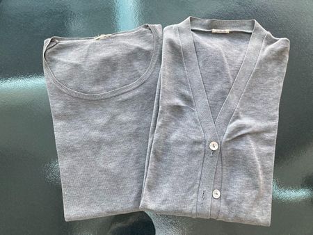 Malo Strickjacke & Top Set, Gr. S, super feine Baumwolle