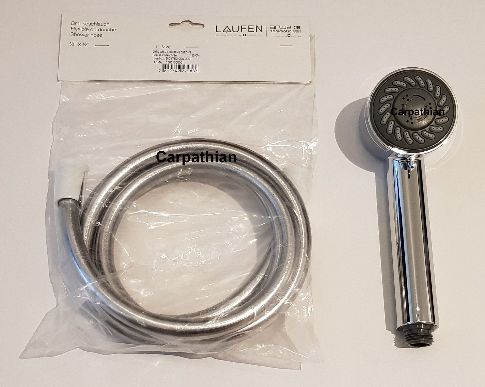 Laufen Soffioni doccia: Dusch-/Badeschlauch- und Brause Set – Usato da Unterlunkhofen venduto da Carpathian 1