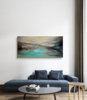 Sand Abstrakt mit Texturen Landschaft,Unikat, 120x60cm