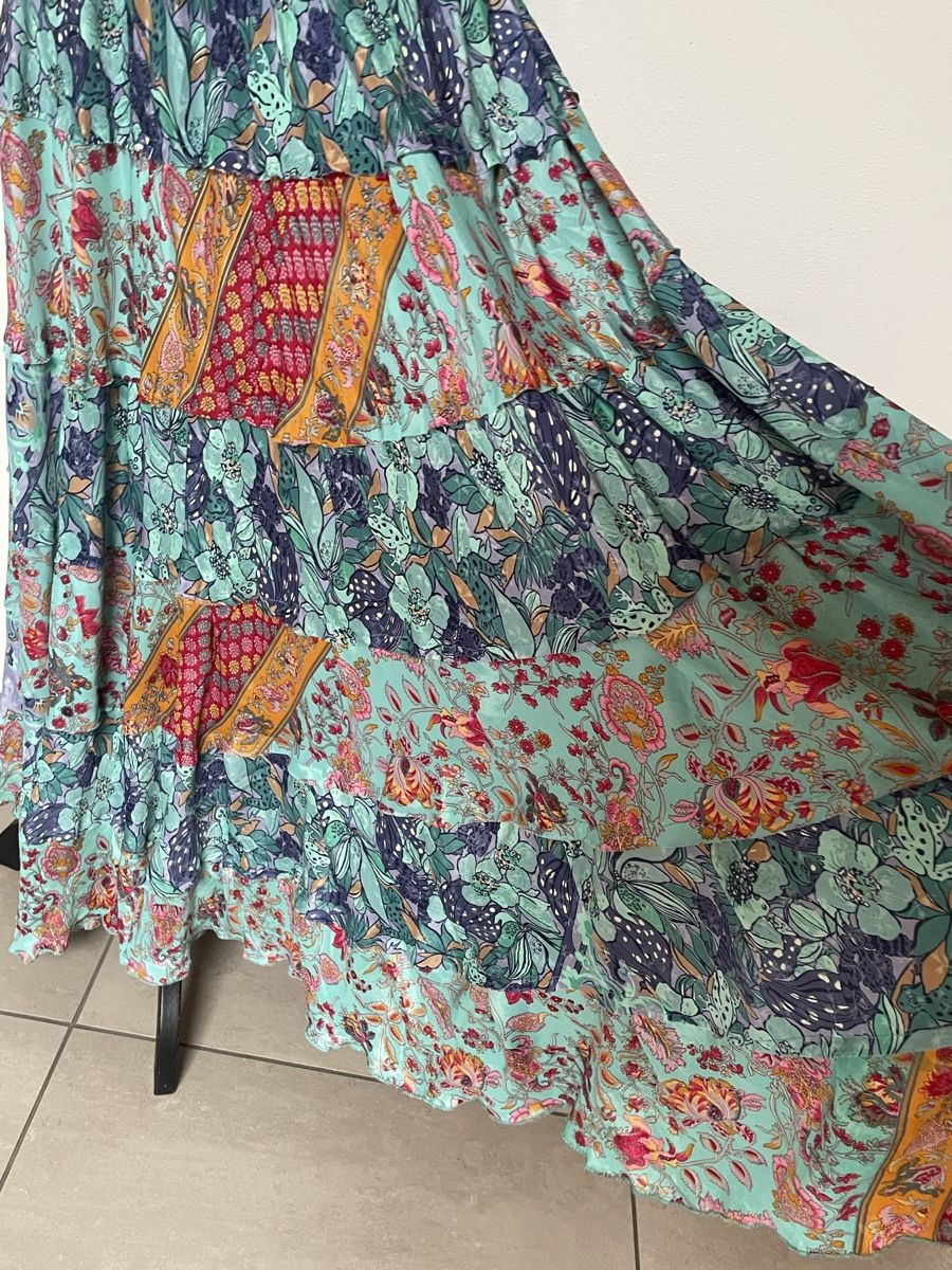 Röcke: Boho Maxirock aus Kunstseide – Neu (gemäss Beschreibung) aus Sigriswil von ck56 4