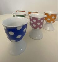 6 Eierbecher gepunktet