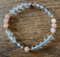 🧡🤍🤎 Armband Hesson, Sonnenstein & Bergkristall