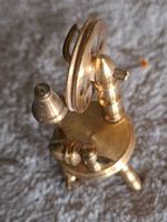 Kleines entzückendes Spinnrad, Messing, gebraucht,Puppenhaus
