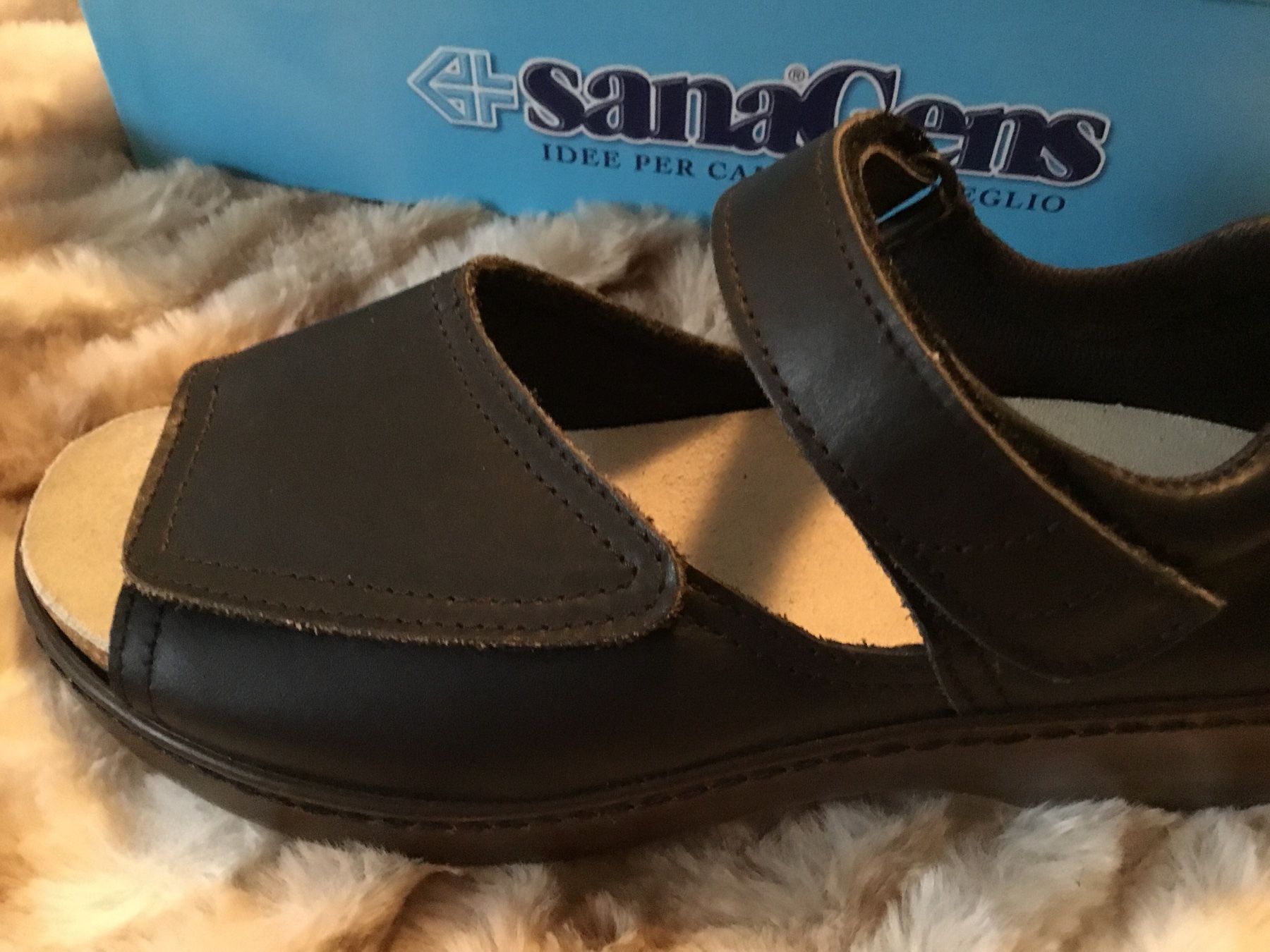 Damenschuhe: Sandales confort cuir noir pt 36 – Neu und originalverpackt aus Le Landeron von nic_8hd5 2