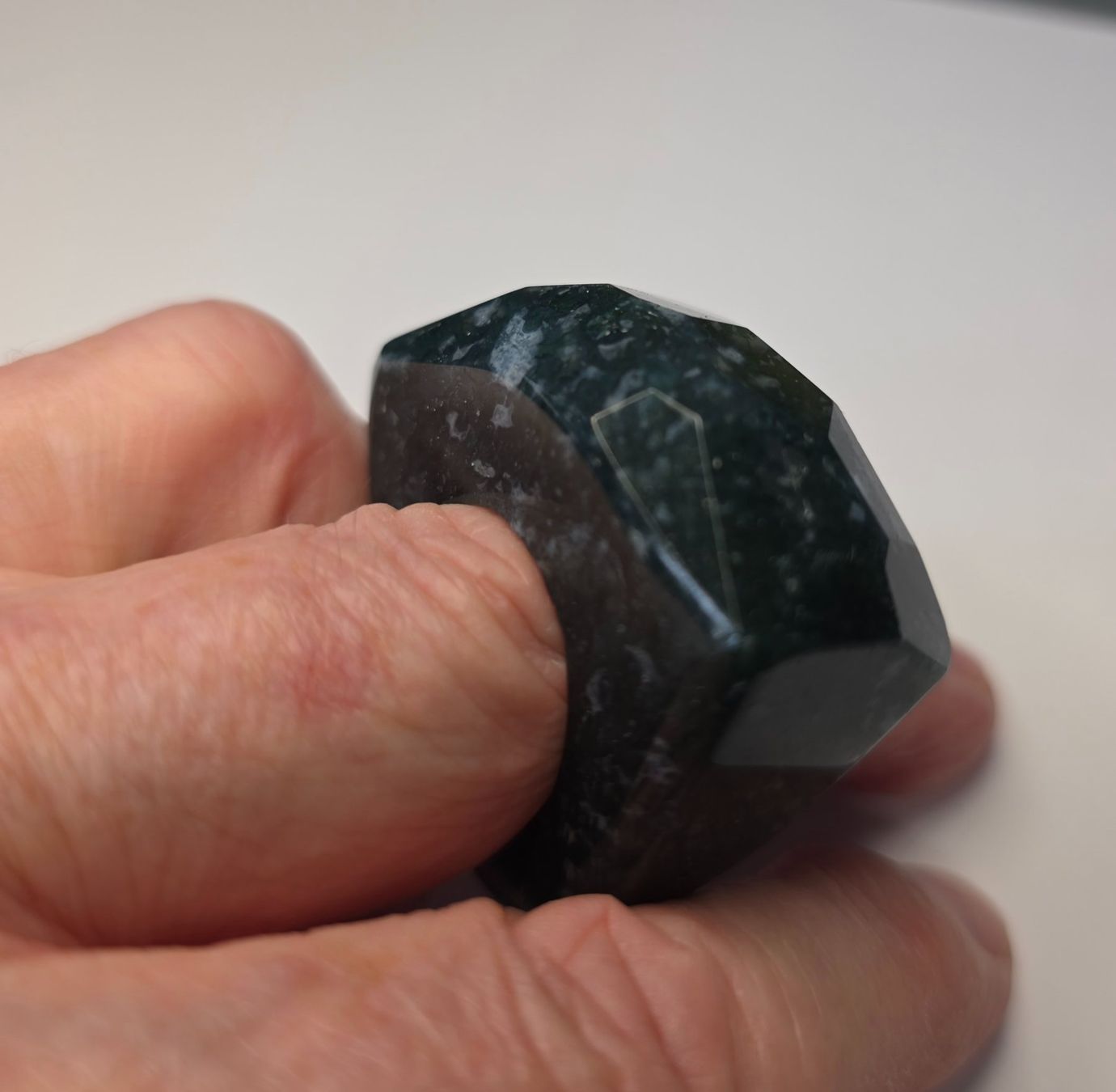 Bagues: Moss Agate Fullstone Fingerring – Neuf (Voir description) à Zürich par benedikt12 4