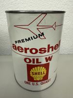 Rare bidon Shell Aéroshell NOS