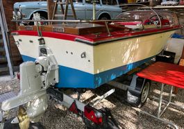 Boot Veteran mit Anhänger SCHWEIZER SAPHIER 2B Speed Boot