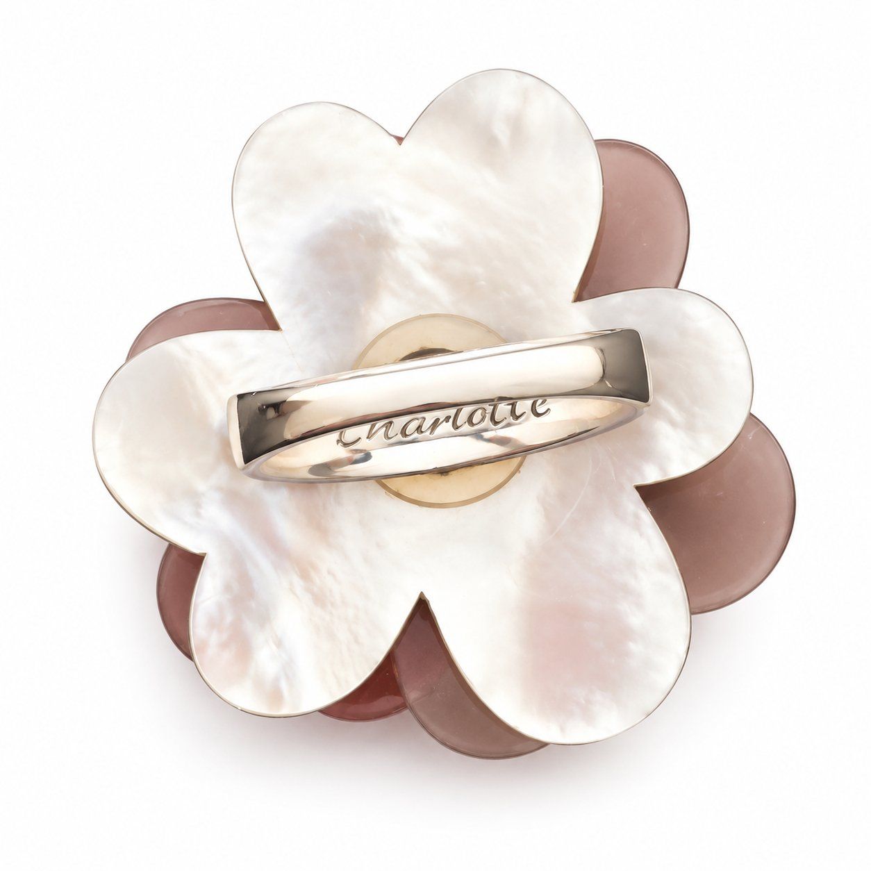 Anelli: Blumenring Damen 925 Silber Perlmutt Strass Statement Ring – Nuovo (secondo la descrizione) da Fully venduto da VaneaSelection 4