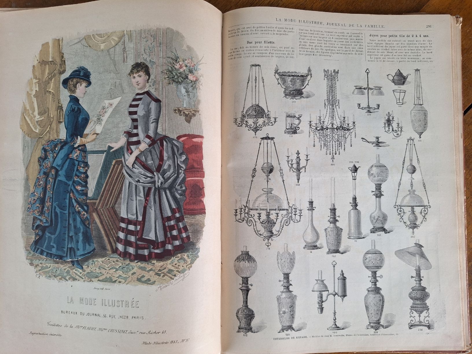 Livres: LA MODE ILLUSTREE  1883 – D'occasion à Bevaix par bohrap 7