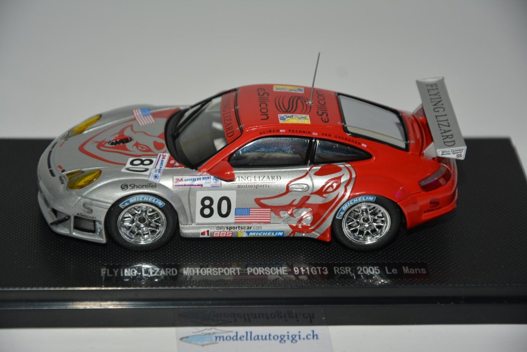 Porsche Voitures modèles: Porsche 911 GT3 RSR #80 , Ebbro , 1:43 – D'occasion à Goldach par Feivel9 1