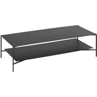 Kave Home Couchtisch mit Ablage Azisi Metall schwarz