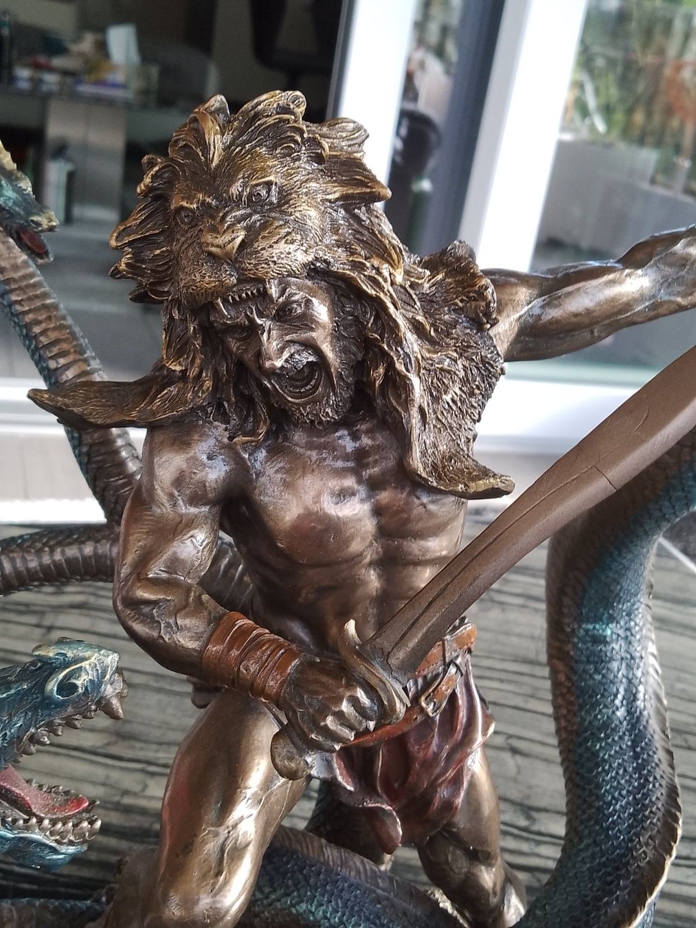Tutte le decorazioni: Herkules Statue, bronziert, Kampf mit der Hydra, neuwertig – Usato da Lengnau BE venduto da Steinbock. 1