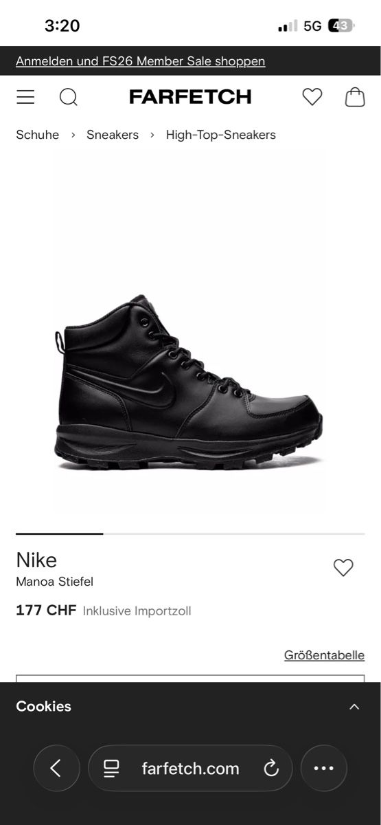 Nike Scarpe da uomo: Nike Manoa Lederstiefel (Gr. 47) – Usato da Ebmatingen venduto da Christopher123 6