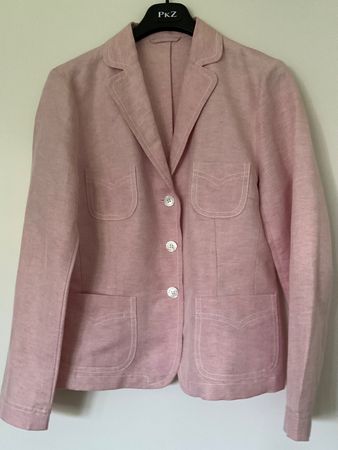 BOGNER leichter Leinen Blazer Jacke Gr 42 Neuwertig, altrosa