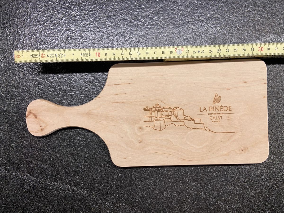 Holzartikel: Holzbrettchen La Pinède Calvi - neu – Neu (gemäss Beschreibung) aus Schwarzenburg von Aha016 1