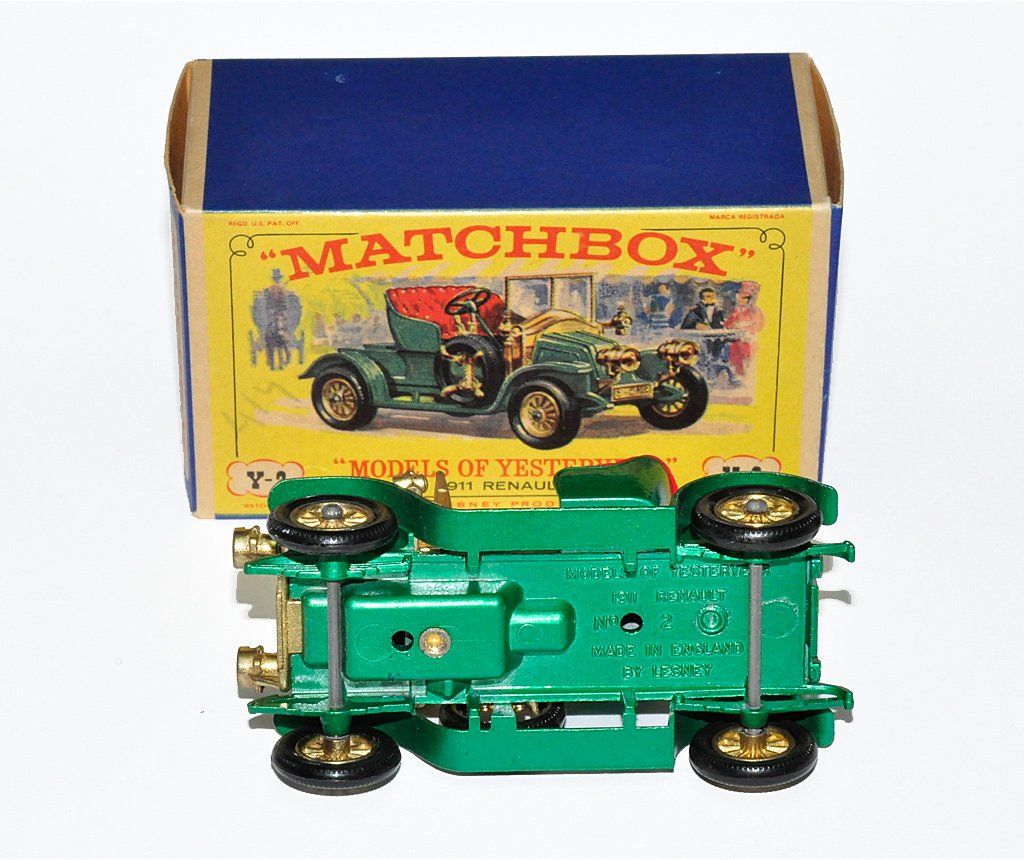 Matchbox Modellini d'auto: Matchbox MoY No.2 1911 RENAULT / ORIGINALBOX – Usato da Zufikon venduto da MatchboxCorner 2