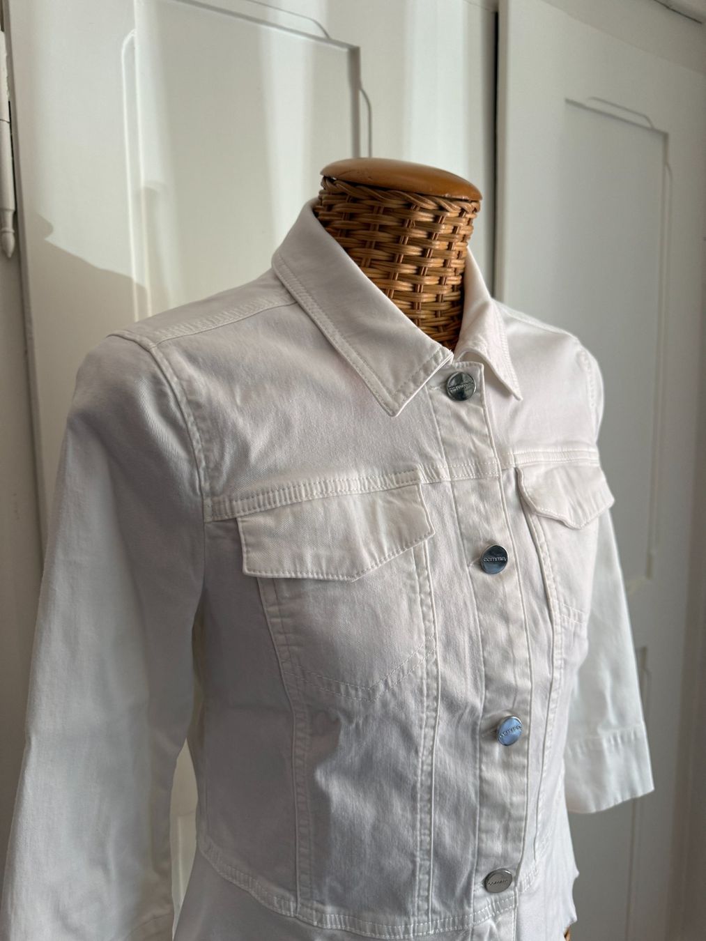 Comma Giacche: COMMA - cropped Jacke weiss S – Usato da Zürich venduto da Diazaio 1