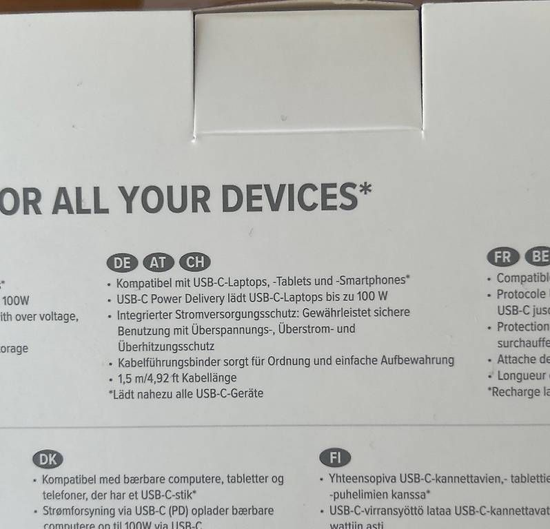 Targus Cavi: TARGUS Ladekabel | USB-C | 100W – Nuovo e nell'imballaggio originale da Zürich venduto da jel.lola 2