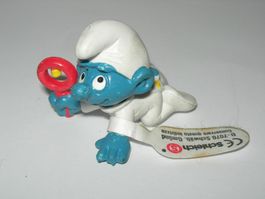 Baby Schlumpf mit Rassel weiss von Schleich
