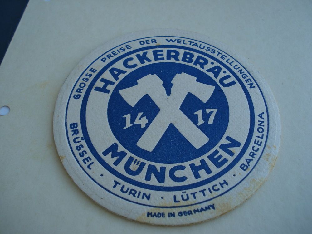 Alter Bierdeckel Hackerbräu München (Gebraucht) in Niederwil AG für CHF ...